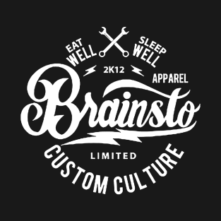 Brainsto Custom Culture White T-Shirt