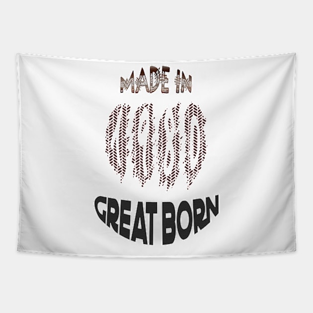 Made in 1980 Great Born Tapestry by titogfx