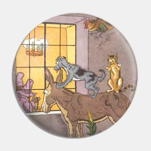 Vintage Fairy Tales, Bremen Town Musicians Pin