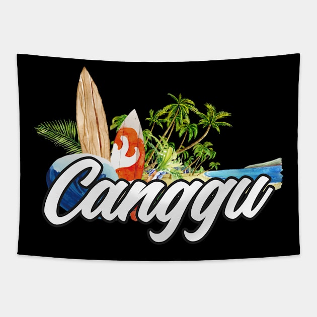 Canggu surf. Surfing the waves of Canggu . Perfect present for mother dad friend him or her Tapestry by SerenityByAlex