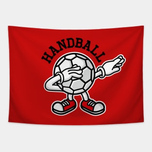 Dab dabbing team handball fieldball ball coach kids gift Tapestry