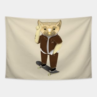 skateboarder pine marten Tapestry