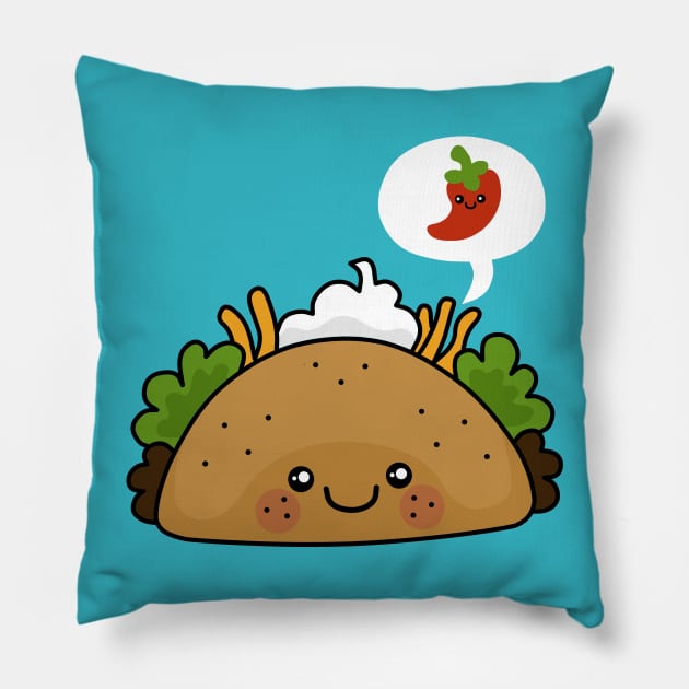 Taco Loving Supreme Pillow by beckadoodles