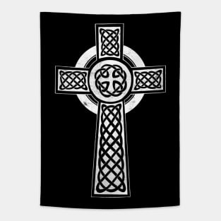 Traditional Celtic Cross - Vintage Style Faded Design Tapestry