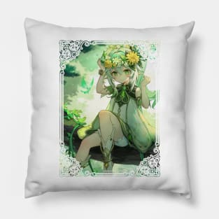 Nahida on a branch - Genshin Impact Pillow