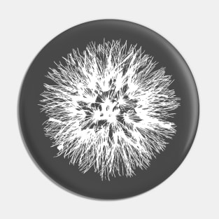 Make A Wish Dandelion Illustration In White Pin