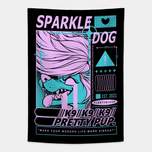 SPARKLEDOG EYESTRAIN ALT Furry Tapestry TeePublic