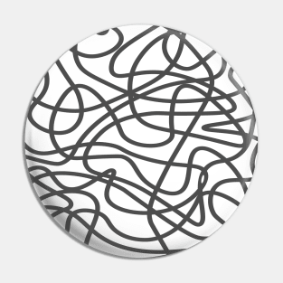 Grey random abstract doodle lines pattern design Pin