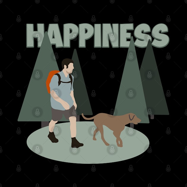 Happiness Wander Backpacking Outdoor Hiker Hiking by GraphicsLab