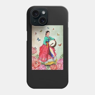 Sound of Drum in Hanbok Phone Case