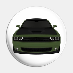 Challenger Green + Black Pin