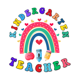 Kindergarten Teacher Rainbow Shirt T-Shirt