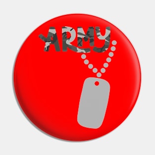 Army Tag Pin