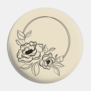 floral wreath Pin