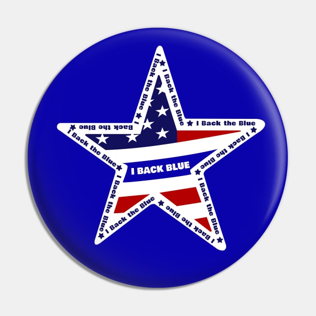 i back the blue , US Pin by Coron na na 