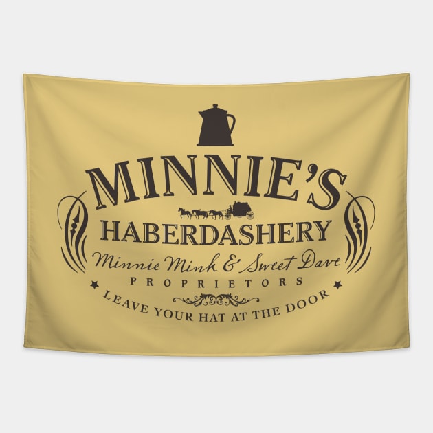 Minnie's Haberdashery Tapestry by Artboy