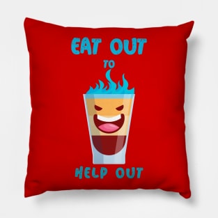 Drink Out to Help Out Pillow