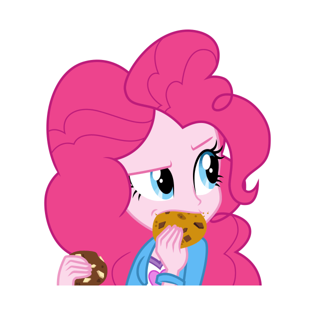 Pinkie Pie eating cookies by CloudyGlow