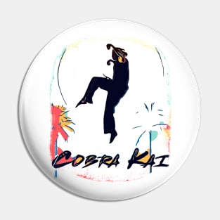 Retro Karate Kick Pin