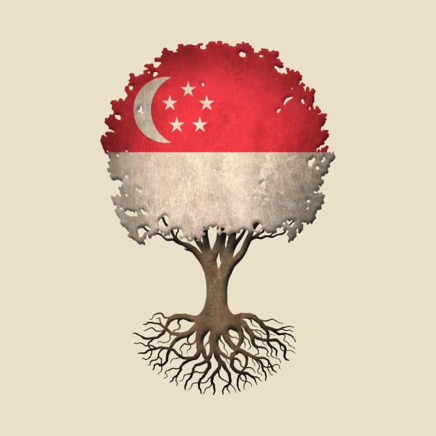 Tree of Life with Singapore Flag by jeffbartels