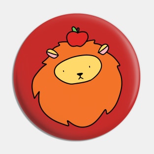 Apple Lion Face Pin