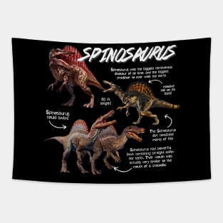 Spinosaurus Fun Facts Tapestry