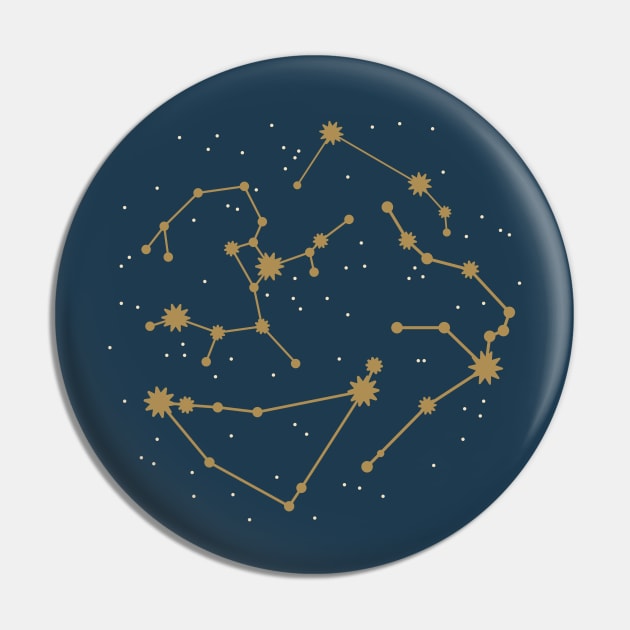 Zodiac Constellations Pin by tramasdesign