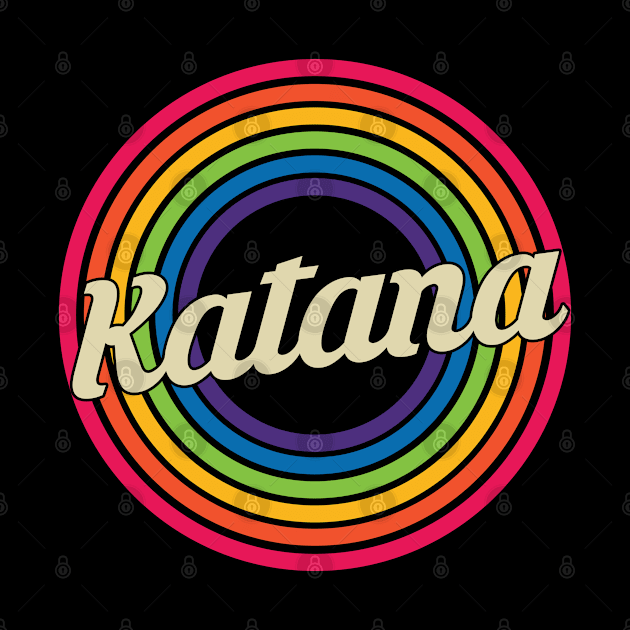 Katana - Retro Rainbow Style by MaydenArt