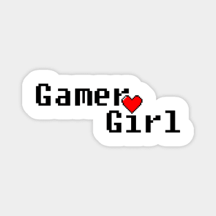 Gamer girl pixel heart Magnet