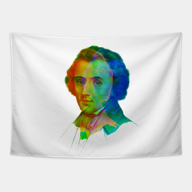 Chopin portrait Tapestry by ClassicalMusicians