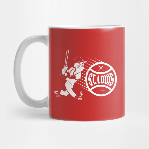 MLB] ST. LOUIS CARDINALS BASEBALL TEAM, Ceramic Coffee Mug / Cup, VINTAGE