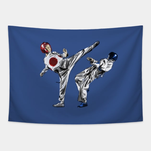 Taekwondo Tapestry by sibosssr