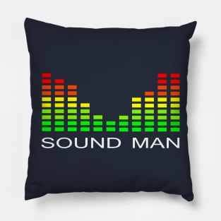 sound man audio engineer technician Pillow