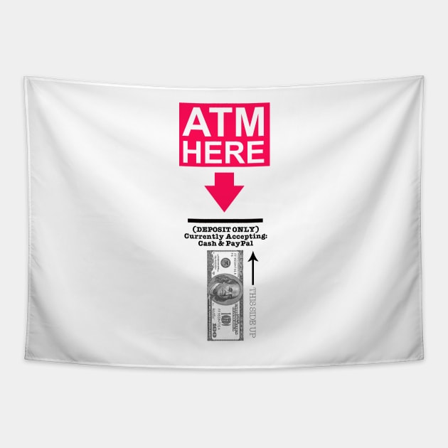 Funny ATM Halloween Costume Tapestry by dejaliyah