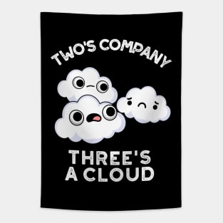 Two Company Threes A Cloud Cute Weather Pun Tapestry