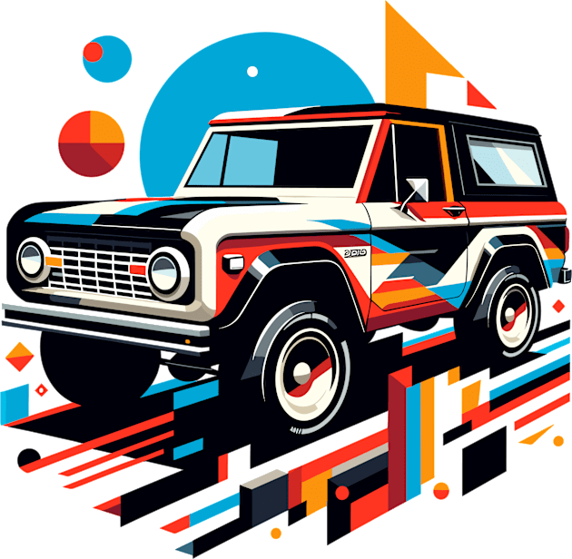 Ford Bronco Kids T-Shirt by Vehicles-Art