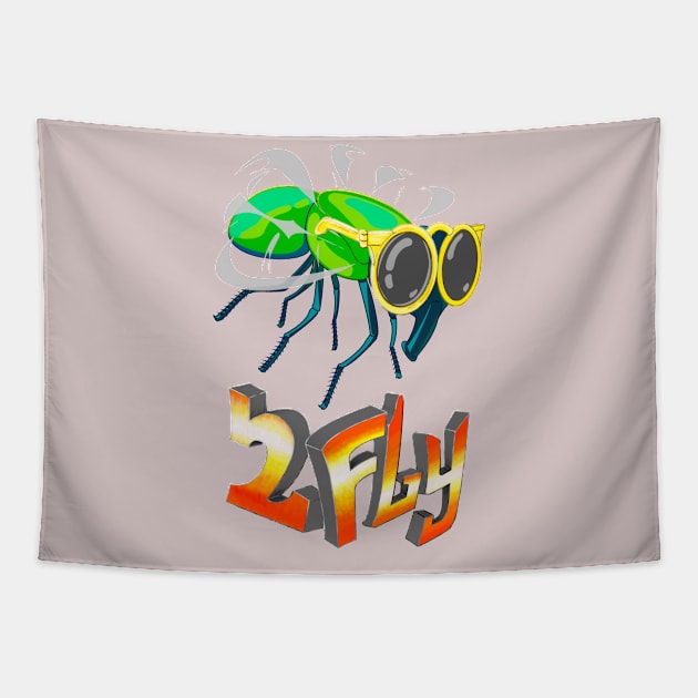 2Fly Tapestry by CivicMonsterDesigns