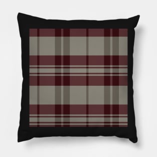 Winter Aesthetic Arable 2 Hand Drawn Textured Plaid Pattern Pillow