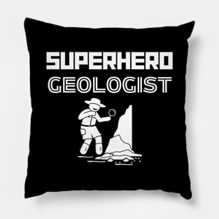 Superhero Geologist Pillow