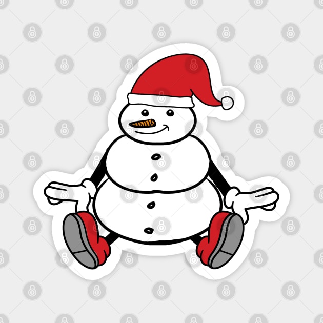 Cute snowman Magnet by rizqu