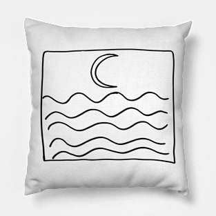 Night at the beach Pillow