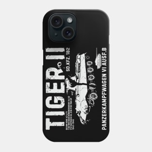 German Tiger II heavy tank Phone Case