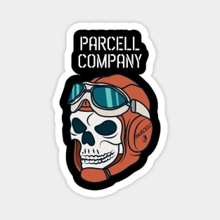 Parcell Skull White Magnet