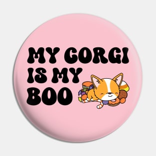 Corgi Halloween Pin