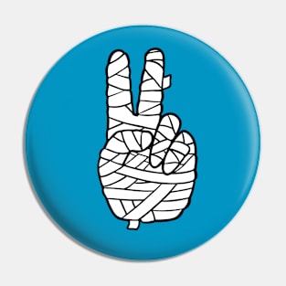 Mummy Peace Sign Pin