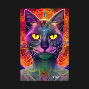 Trippy Cat Vibes 32 T-Shirt