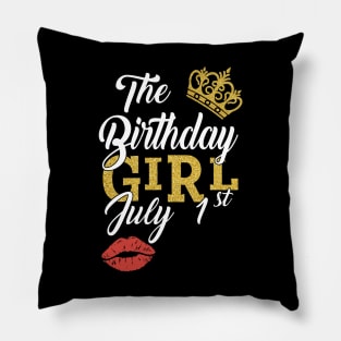 Queen The Birthday Girl July 1st Shirt Pillow