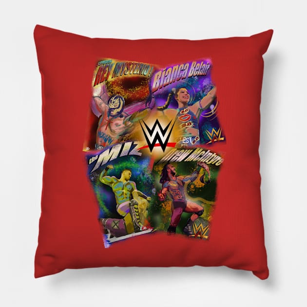 WWE bddies Pillow by Popoffthepage