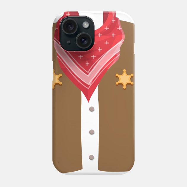 Cowboy Halloween Costume For Boys And Men Phone Case by macshoptee