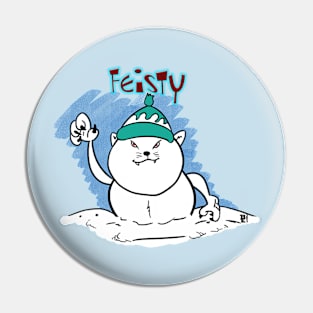 Snow Cat Pin